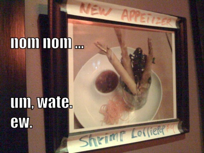 Shrimp lolliepop